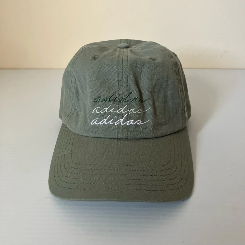 Adidas Women’s Saturday 2.0 Plus Green Baseball Hat w/ logo in script